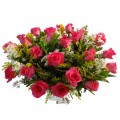 Buque com 24 Rosas Pink